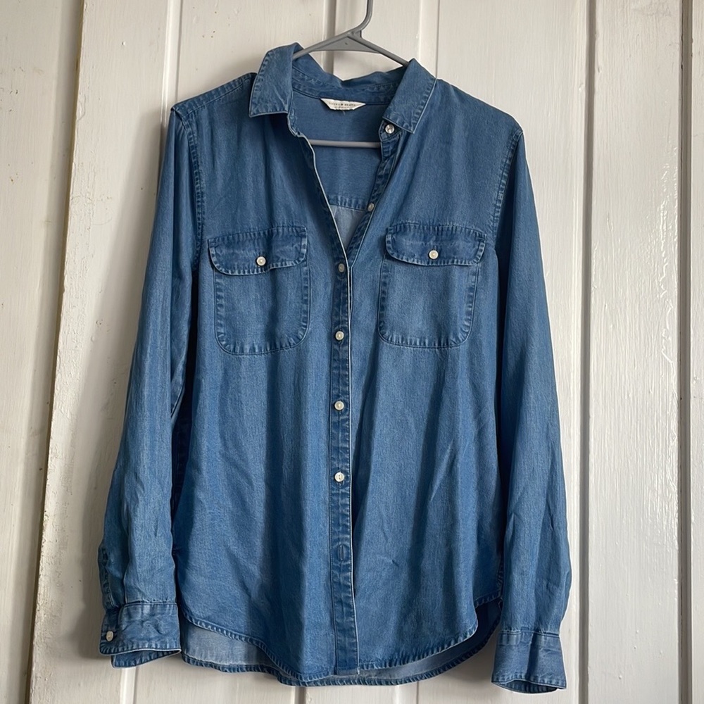 Lucky Brand long sleeve denim button down